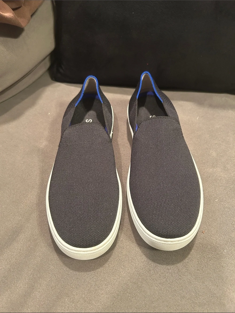 Rothy's The Original Slip On shoes in Black. Women’s Size 9